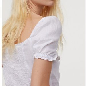 NWT White CROP Top